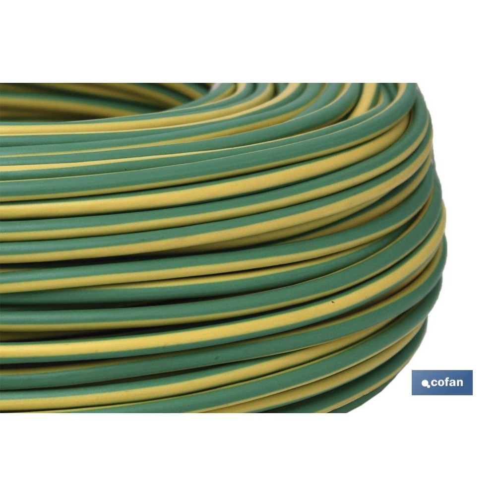 ROLLO CABLE H07V-K 1X6MM2 AMAR/VER (100M)
