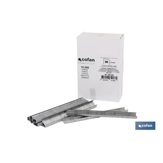 CAJA DE GRAPAS 80 / 6 mm (10.000 PCS)