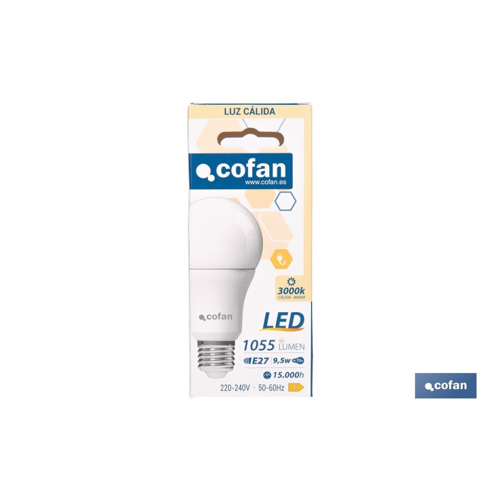 BOMBILLA LED CLASSIC E27 9.5 W 1055 LM 3000 K