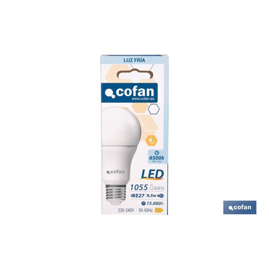 BOMBILLA LED CLASSIC E27 9.5 W 1055 LM 6500 K