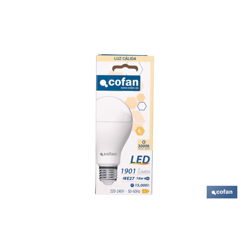BOMBILLA LED CLASSIC E27 16 W 1901 LM 3000 K