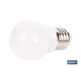 BOMBILLA LED ESFÉRICA E27 6.5 W 806 LM 3000 K