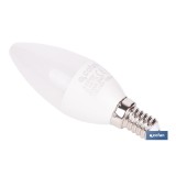 BOMBILLA LED VELA 6.5 W E14 806 LM 6500 K