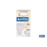 BOMBILLA LED GU10 4.9 W 450 LM 3000 K