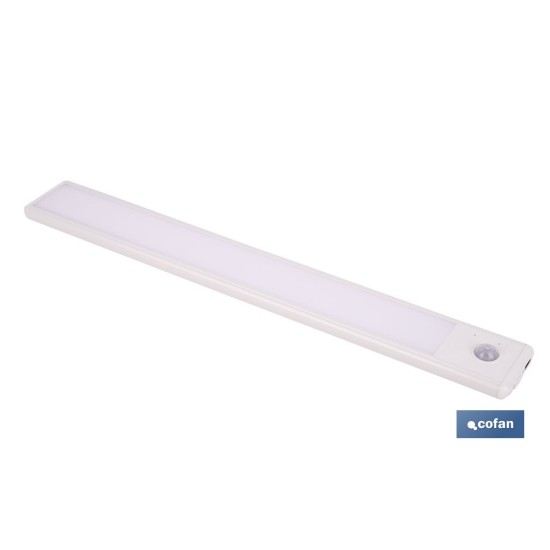 APLIQUE LED RECARGABLE CON SENSOR 3,7 V 1,5 Ah 120 LM 3CCT 300 X 40 MM