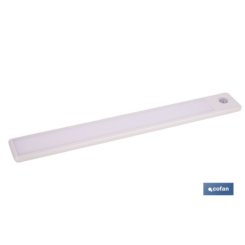 APLIQUE LED RECARGABLE CON SENSOR 3,7 V 1,5 Ah 120 LM 3CCT 300 X 40 MM