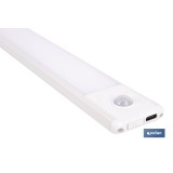 APLIQUE LED RECARGABLE CON SENSOR 3,7 V 2,2 AH 180 LM 3CCT 400 X 40 MM