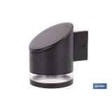APLIQUE LED SOLAR NEGRO CON SENSOR 3,7 V 1,2 Ah IP65 3000 K 120 X 90 X 120 MM