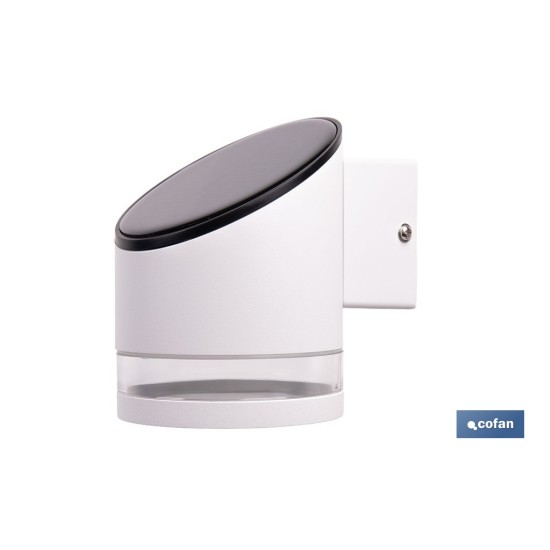 APLIQUE LED SOLAR BLANCO CON SENSOR 3,7 V 1,2 Ah IP65 3000 K 120 X 90 X 120 MM