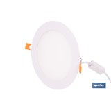 DOWNLIGHT EMPOTRABLE BLANCO SMD 12 W 1140 LM Ø168 MM 3CCT