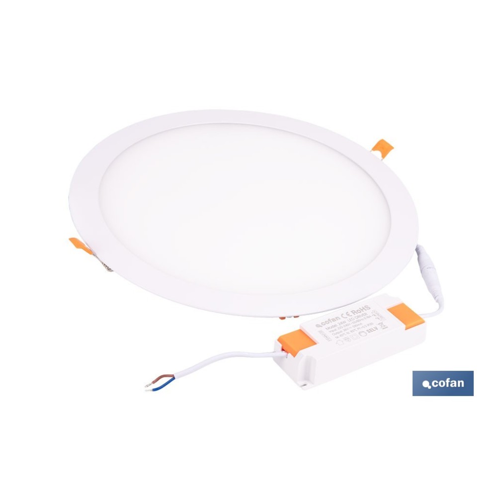 DOWNLIGHT EMPOTRABLE BLANCO SMD 24 W 2400 LM Ø295 MM 3CCT