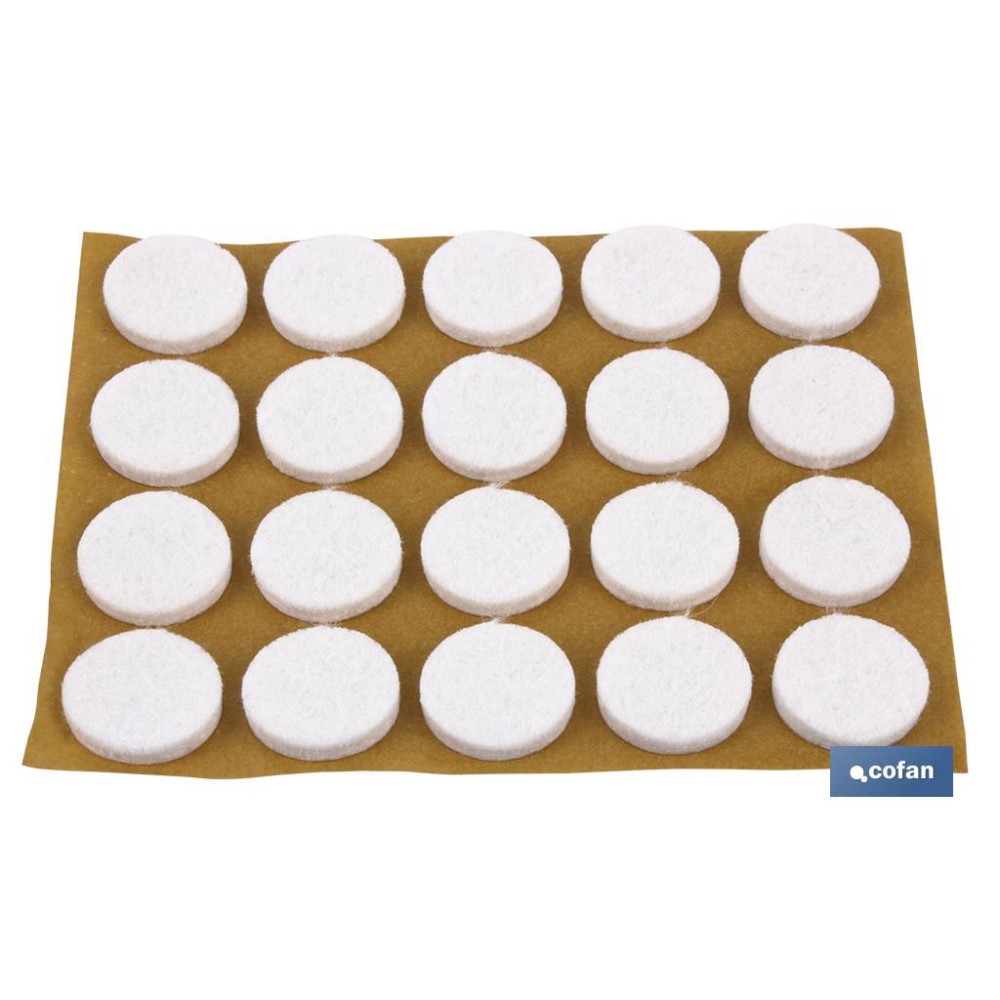 BLÍSTER DE 2X12 UDS. FIELTRO MARRÓN REDONDO 22X3 MM VENTA UNITARIA