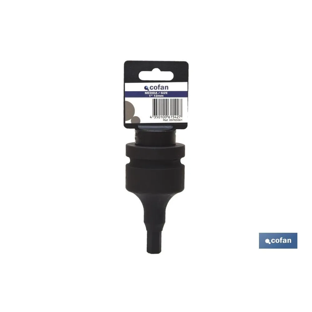 VASO IMPACTO 1 HEXAG. MACHO 22 MM