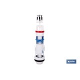 DESCARGADOR WC CON DOBLE PULSADOR Y BASE ROSCADA MODELO TAMBRE
