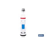 DESCARGADOR WC CON DOBLE PULSADOR Y BASE ROSCADA MODELO TAMBRE