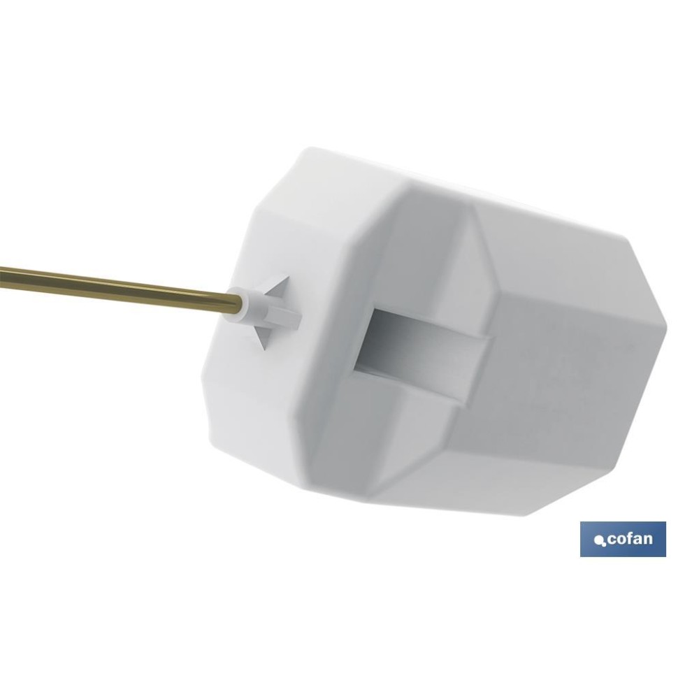 GRIFO DE ALIMENTACIÓN WC LATERAL CON BOYA MODELO DISMAL