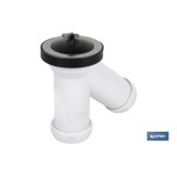 SIFÓN Y COMPACTO CON SALIDA Ø32-40 Y VÁLVULA LAVABO-BIDÉ Ø70