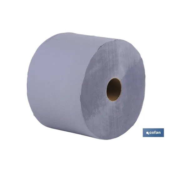 BOBINA INDUSTRIAL RECICLADA AZUL 250MTS (2 ROLLOS)