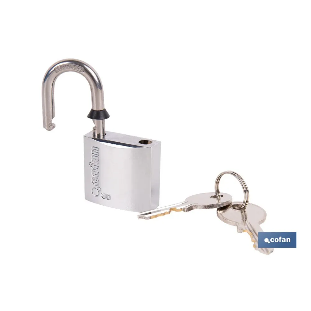 CANDADO INOXIDABLE QUALITY PLUS 40MM