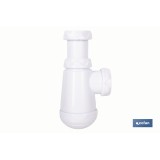 SIFÓN BOTELLA CON SALIDA Ø32-40 Y RACOR 1 1/2 - 1 1/4