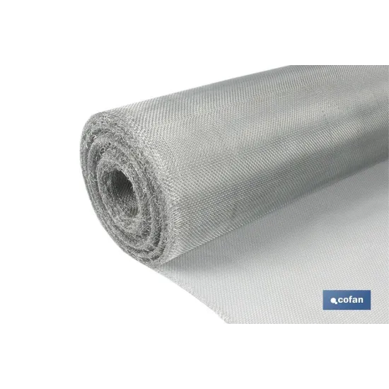 MALLA MOSQUITERA ALUMINIO G-16X16  (0,8X25 m) venta unitaria
