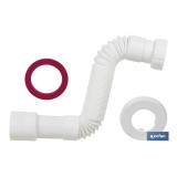 TUBO FLEXIBLE BLANCO 1 1/4  Ø32-40 300-720 MM
