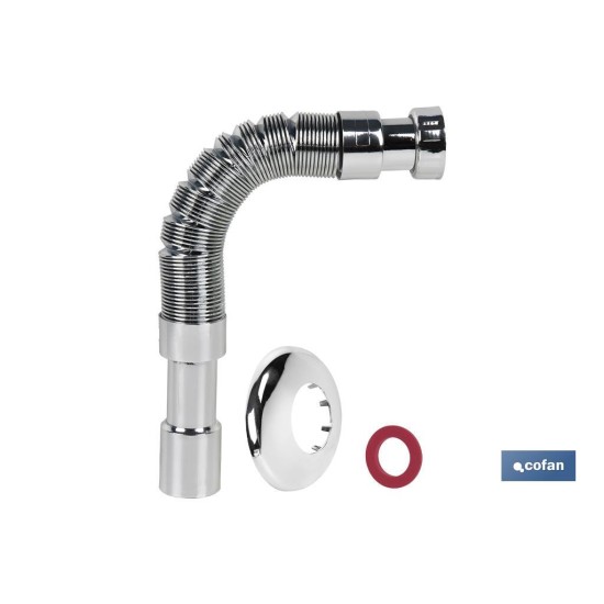 TUBO FLEXIBLE METALIZADO 1 1/2  Ø40-50 300-720 MM