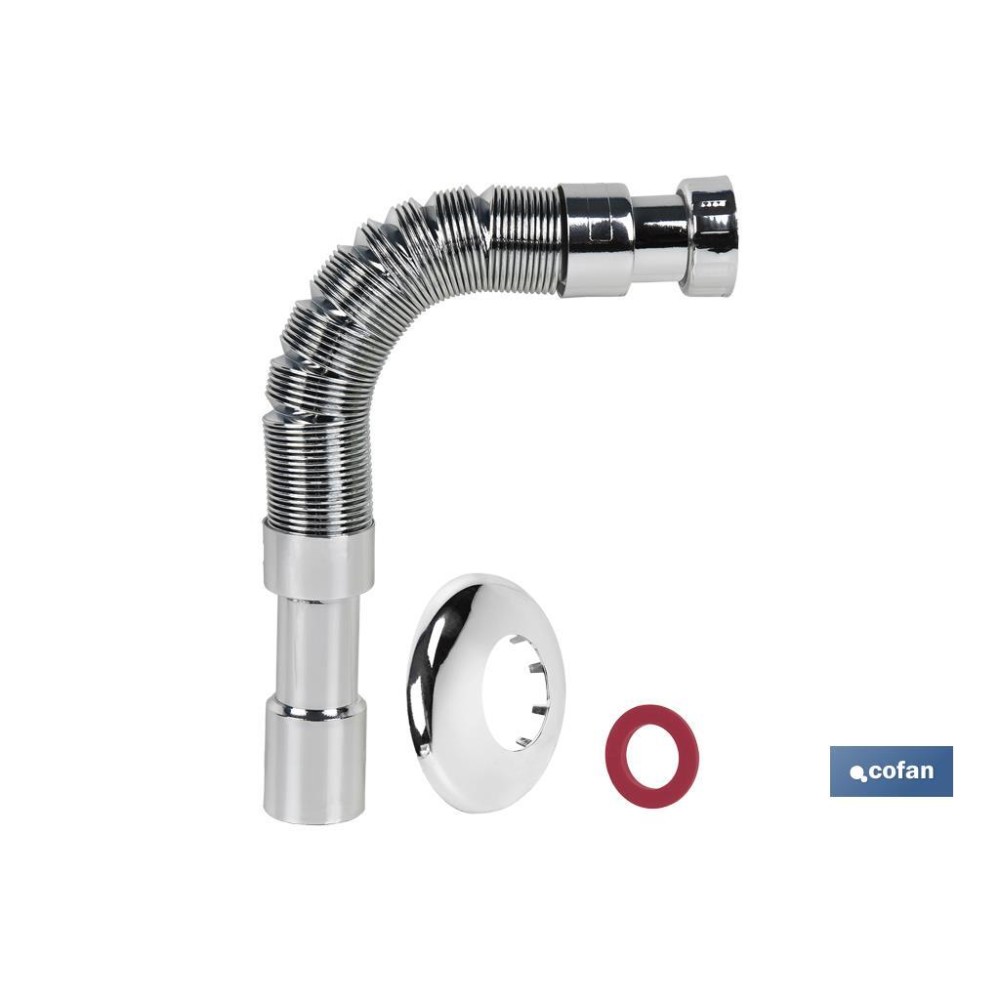 TUBO FLEXIBLE METALIZADO 1 1/2  Ø40-50 300-720 MM
