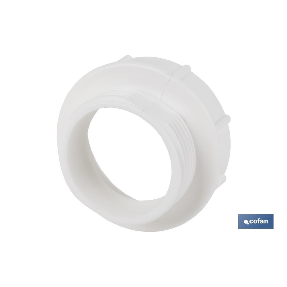 ADAPTADOR CONVERTIDOR 1 1/4 MACHO - 1 1/2 HEMBRA PARA TUBO FLEXIBLE