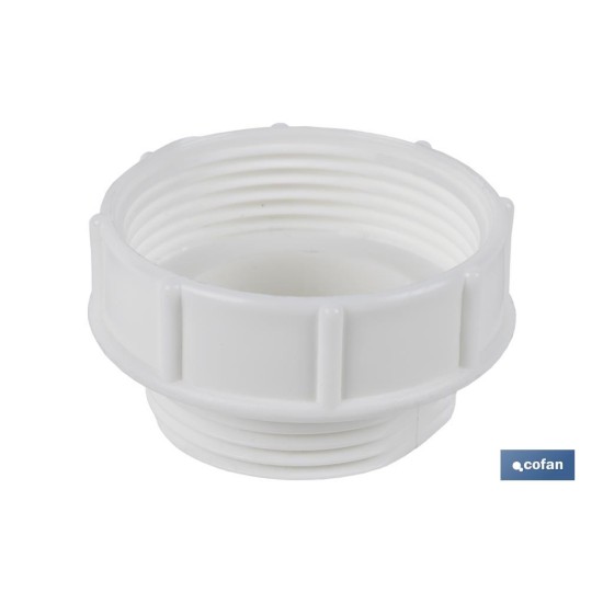 ADAPTADOR CONVERTIDOR 1 1/4 MACHO - 1 1/2 HEMBRA PARA TUBO FLEXIBLE