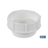 ADAPTADOR CONVERTIDOR 1 1/4 MACHO - 1 1/2 HEMBRA PARA TUBO FLEXIBLE