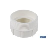 ADAPTADOR CONVERTIDOR 1 1/2 MACHO - 1 1/4 HEMBRA PARA TUBO FLEXIBLE