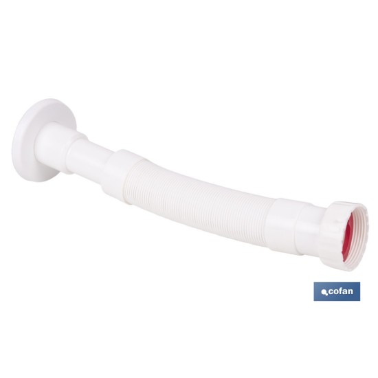 TUBO FLEXIBLE BLANCO 1 1/2  Ø32-40 300-720 MM