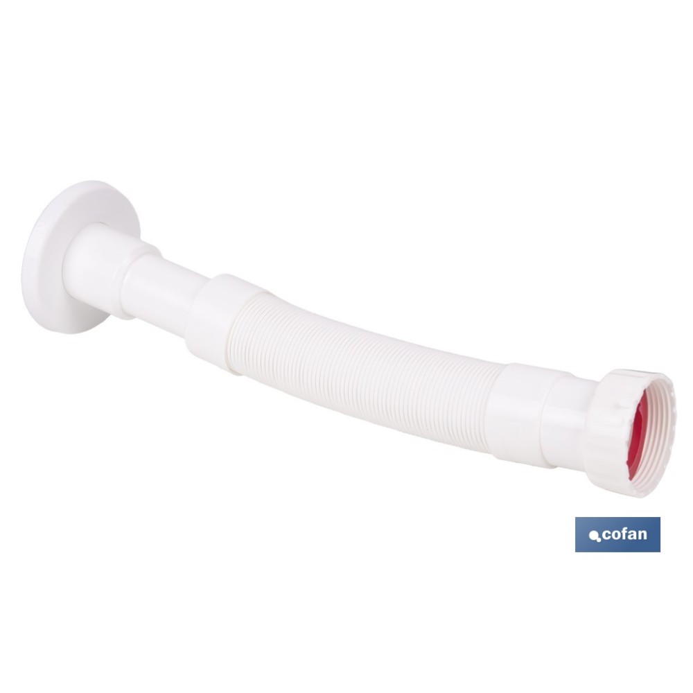 TUBO FLEXIBLE BLANCO 1 1/2  Ø32-40 300-720 MM