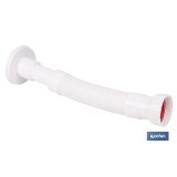 TUBO FLEXIBLE BLANCO 1 1/2  Ø32-40 300-720 MM