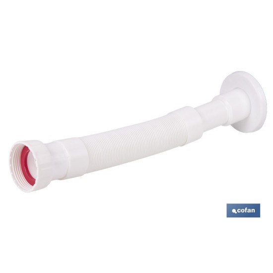 TUBO FLEXIBLE BLANCO 1 1/2  Ø32-40 300-720 MM