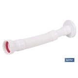 TUBO FLEXIBLE BLANCO 1 1/2  Ø32-40 300-720 MM