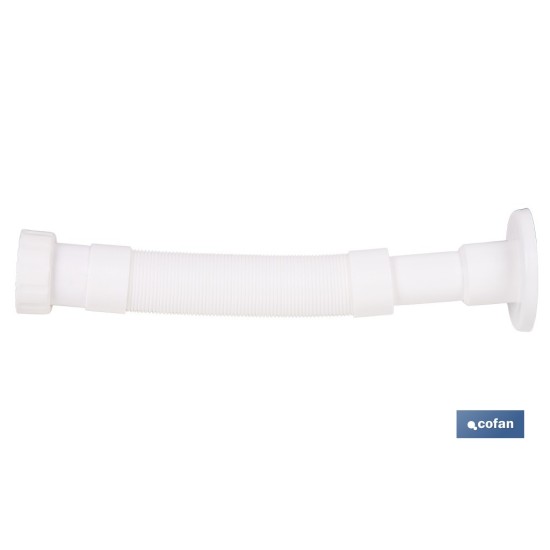 TUBO FLEXIBLE BLANCO 1 1/2  Ø32-40 300-720 MM
