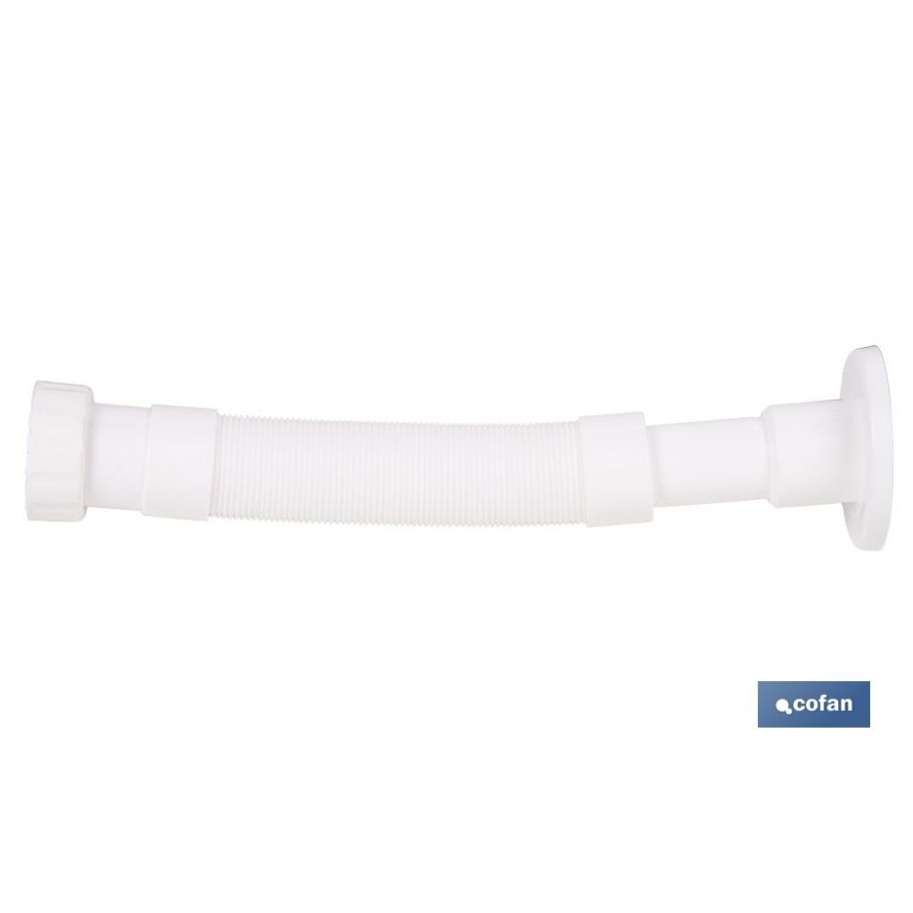 TUBO FLEXIBLE BLANCO 1 1/2  Ø32-40 300-720 MM