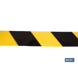 CINTA BALIZAM. AMARILLA/NEGRA 50MM X 100MTS