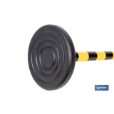 POSTE Y BASE PARA CADENA (AMAR/NEGRO) 1M