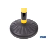 POSTE Y BASE PARA CADENA (AMAR/NEGRO) 1M