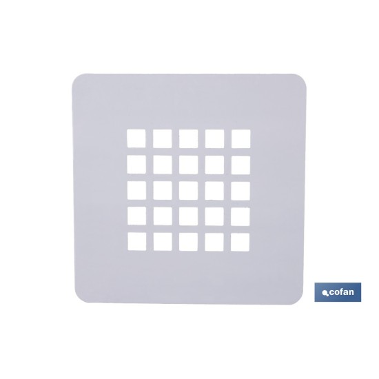 REJILLA DUCHA ACERO INOXIDABLE 125 X 125 MM