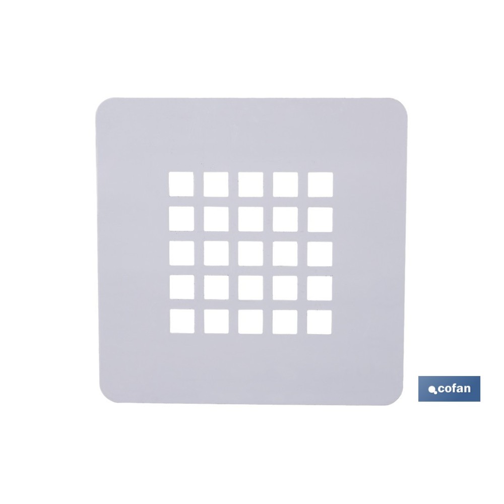 REJILLA DUCHA ACERO INOXIDABLE 125 X 125 MM