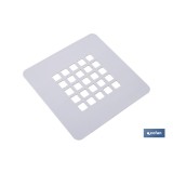REJILLA DUCHA ACERO INOXIDABLE 125 X 125 MM