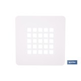 REJILLA DUCHA BLANCO MATE 125 X 125 MM