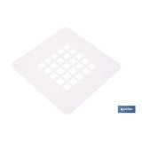 REJILLA DUCHA BLANCO MATE 125 X 125 MM
