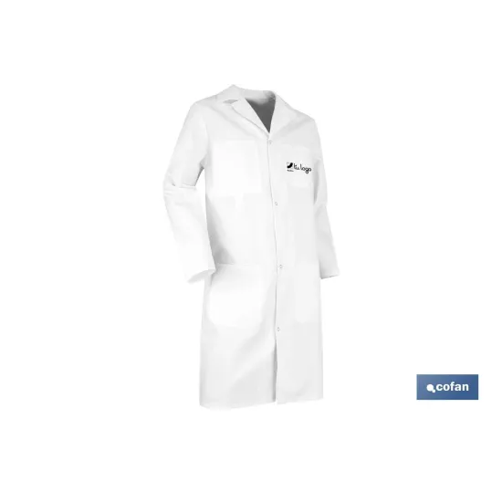 BATA BLANCA PALETTE 100% ALGODÓN T-M
