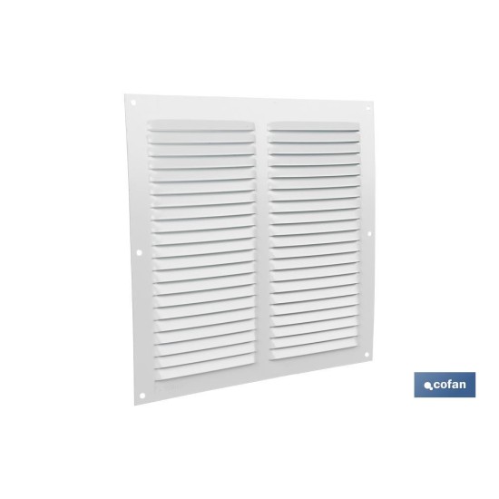 REJILLA DE VENTILACIÓN ALUMINIO BLANCO 25 X 25 CM