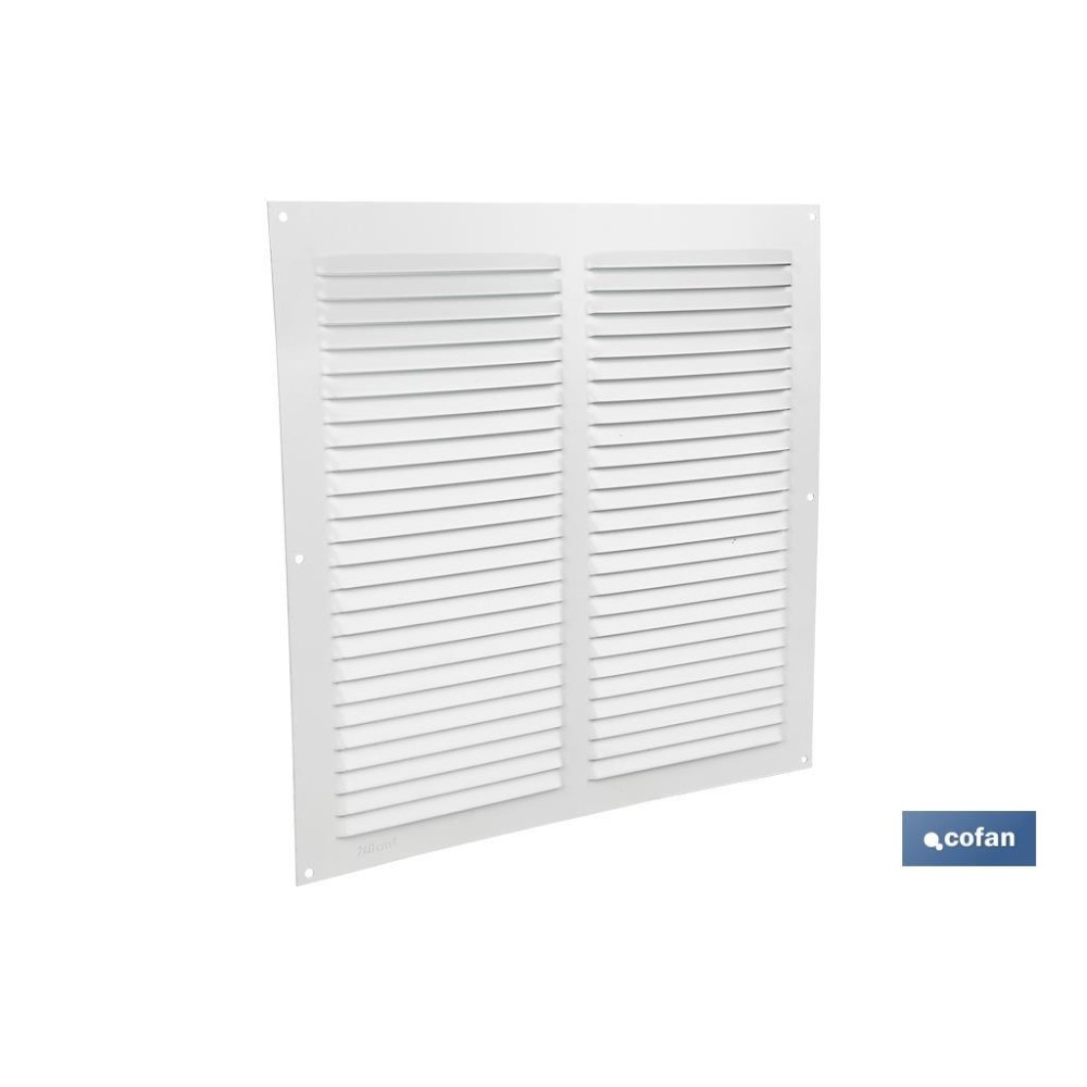 REJILLA DE VENTILACIÓN ALUMINIO BLANCO 30 X 30 CM